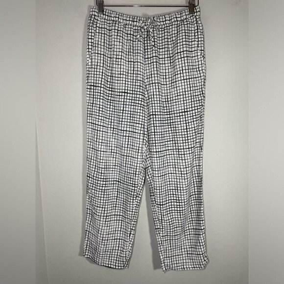 Eileen Fisher Textured Crepe Grid Slouchy Pant size XS - Picture 9 of 11